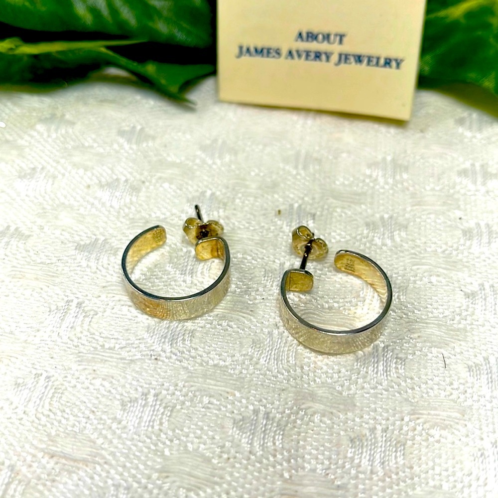 James Avery retired earring hoops 925 sterling - Picture 3 of 7
